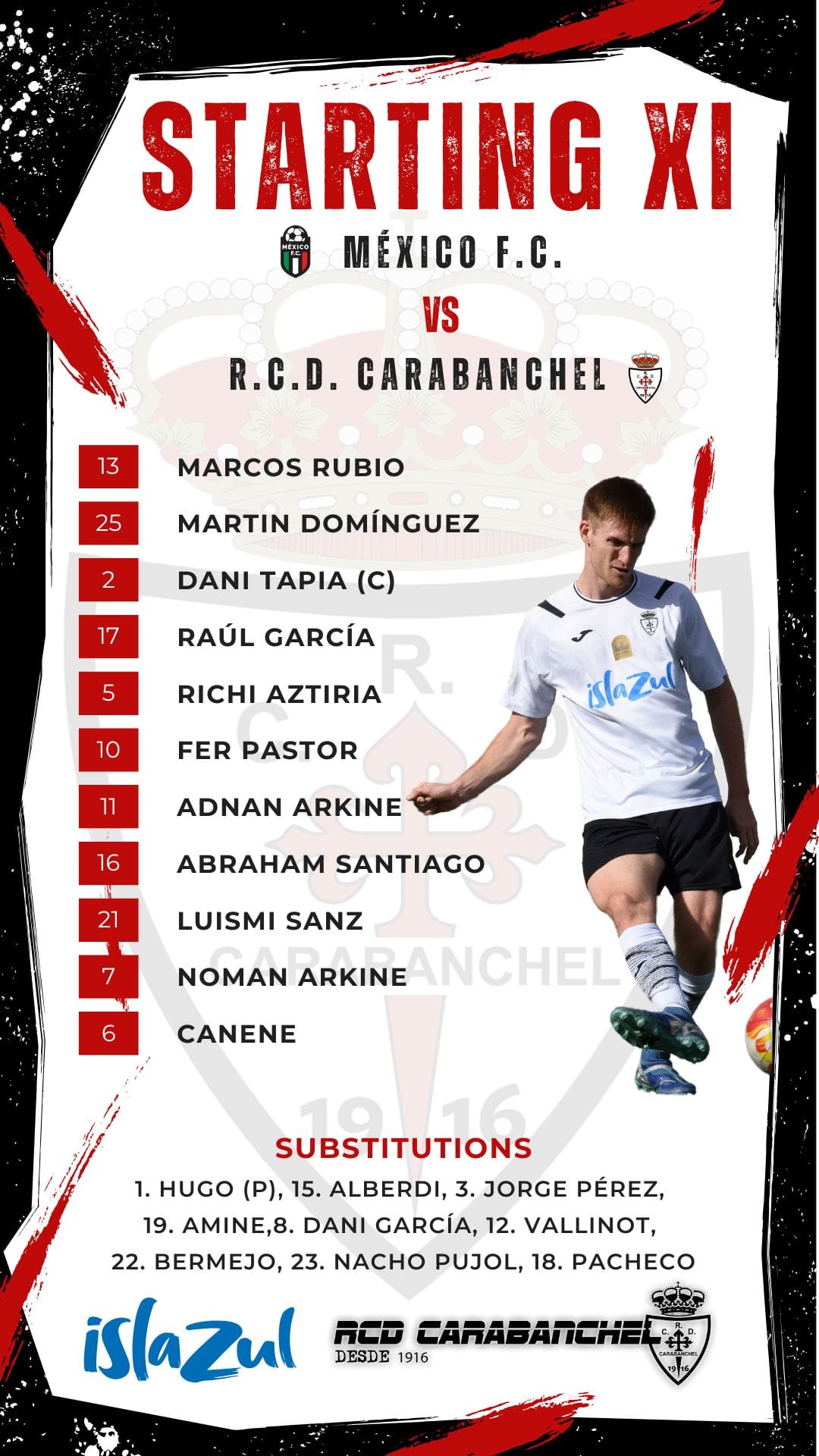 Alineacion vs Mexico FC