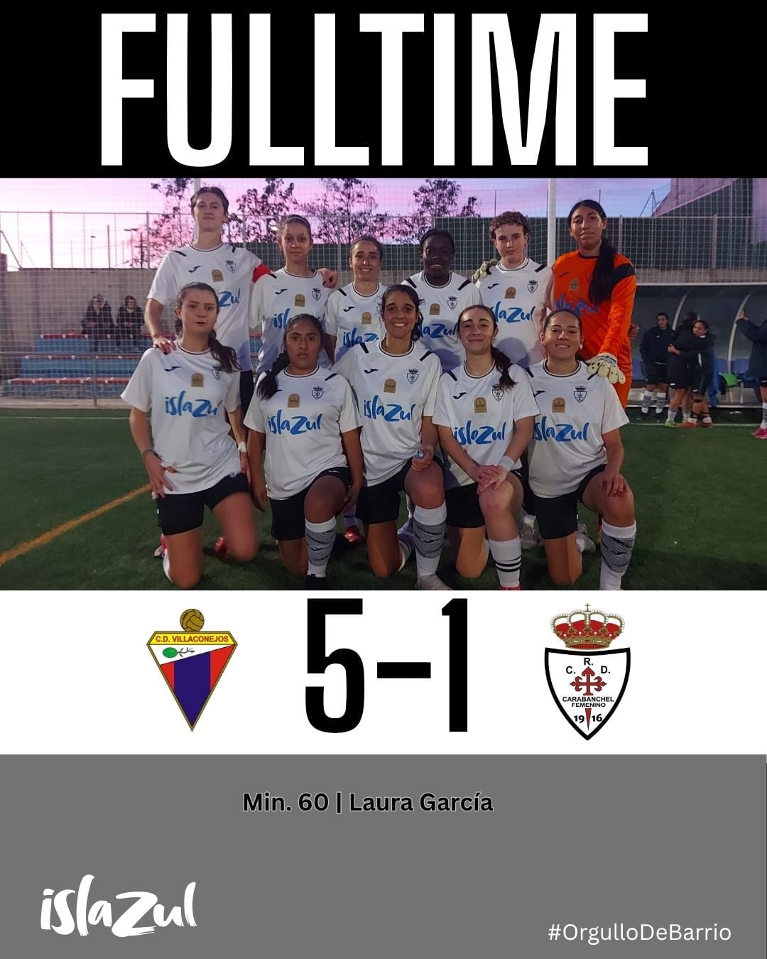Fulltime RCD Carabanchel femenino vs Villaconejos